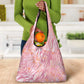 African Zebra Leopard Pattern Grocery Bag Blush Savannah
