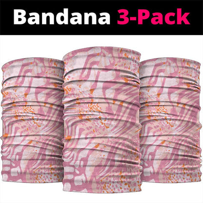African Zebra Leopard Pattern Neck Gaiter Blush Savannah