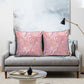 African Zebra Leopard Pattern Pillow Cover Blush Savannah