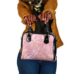 African Zebra Leopard Pattern Shoulder Handbag Blush Savannah