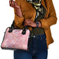 African Zebra Leopard Pattern Shoulder Handbag Blush Savannah
