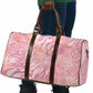African Zebra Leopard Pattern Travel Bag Blush Savannah