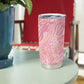 African Zebra Leopard Pattern Tumbler Cup Blush Savannah