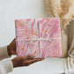 African Zebra Leopard Pattern Wrapping Paper Blush Savannah
