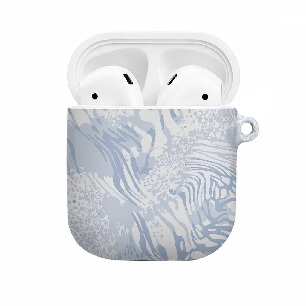 African Zebra Leopard Pattern AirPods Case Sky Savannah
