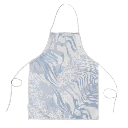 African Zebra Leopard Pattern Apron Sky Savannah