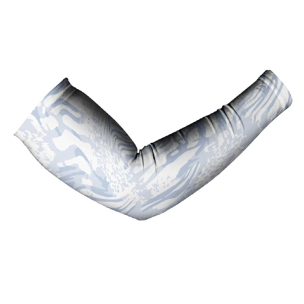African Zebra Leopard Pattern Arm Sleeves Sky Savannah
