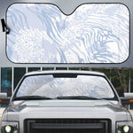African Zebra Leopard Pattern Auto Sun Shade Sky Savannah