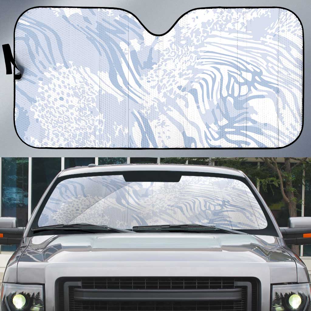 African Zebra Leopard Pattern Auto Sun Shade Sky Savannah