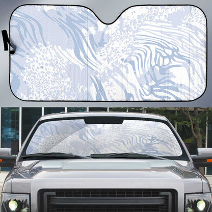African Zebra Leopard Pattern Auto Sun Shade Sky Savannah