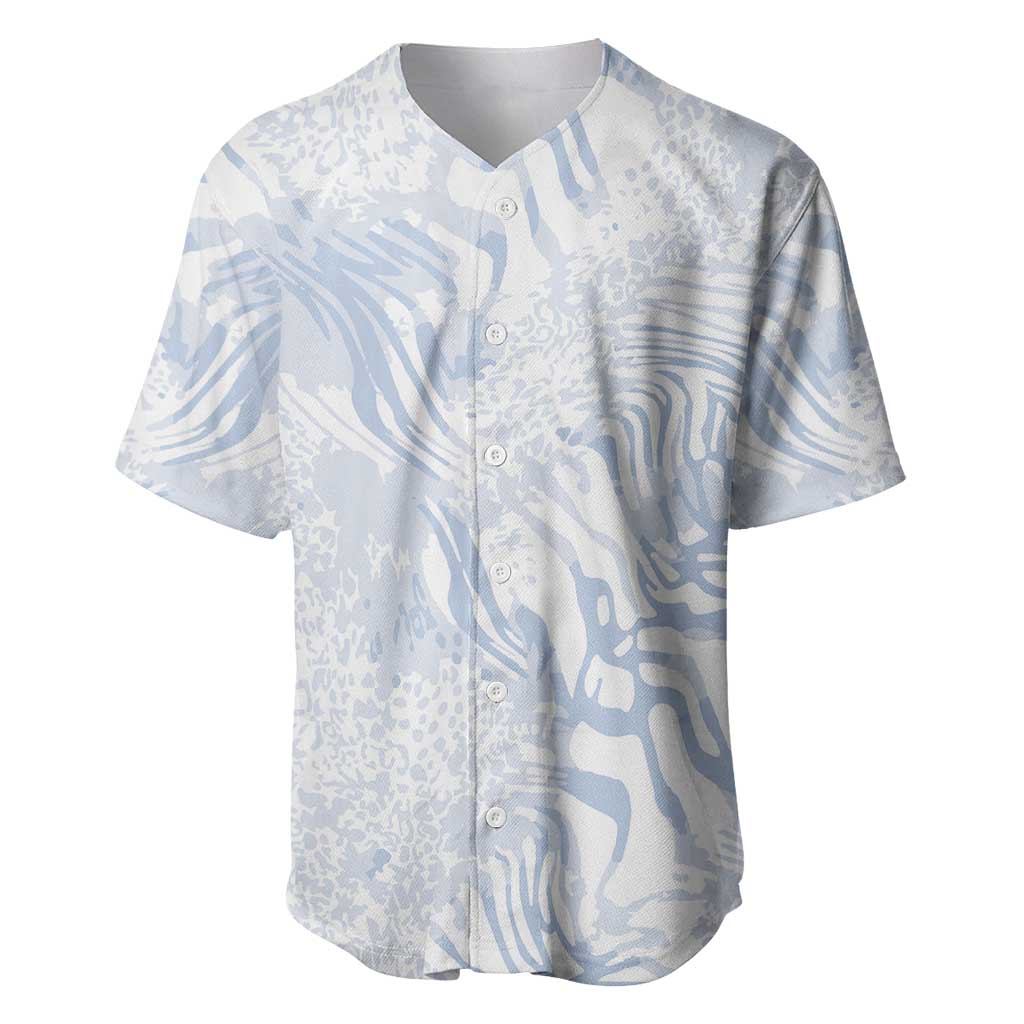 African Zebra Leopard Pattern Baseball Jersey Sky Savannah