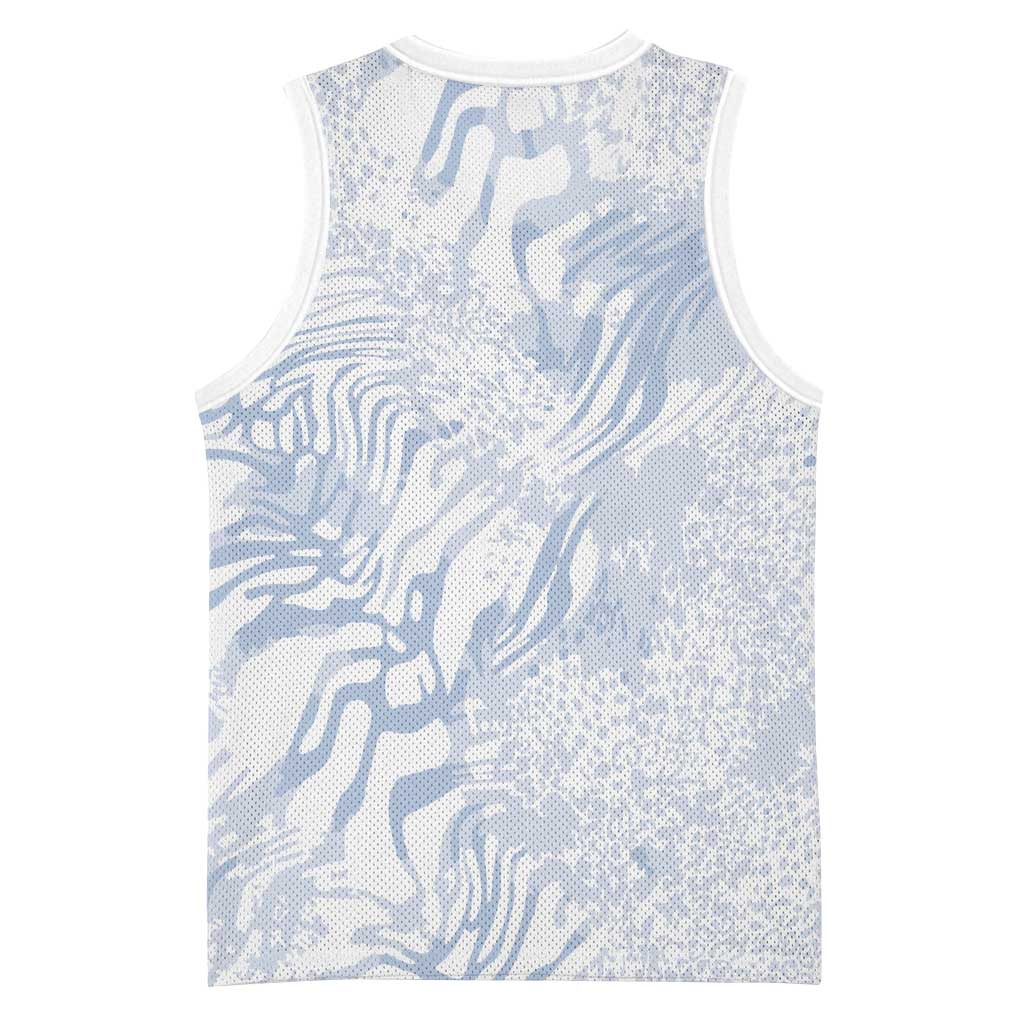 African Zebra Leopard Pattern Basketball Jersey Sky Savannah