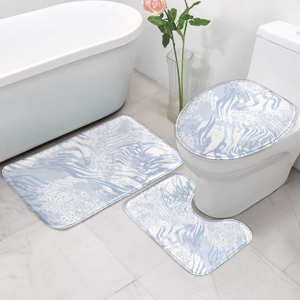 African Zebra Leopard Pattern Bathroom Set Sky Savannah