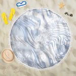 African Zebra Leopard Pattern Beach Blanket Sky Savannah