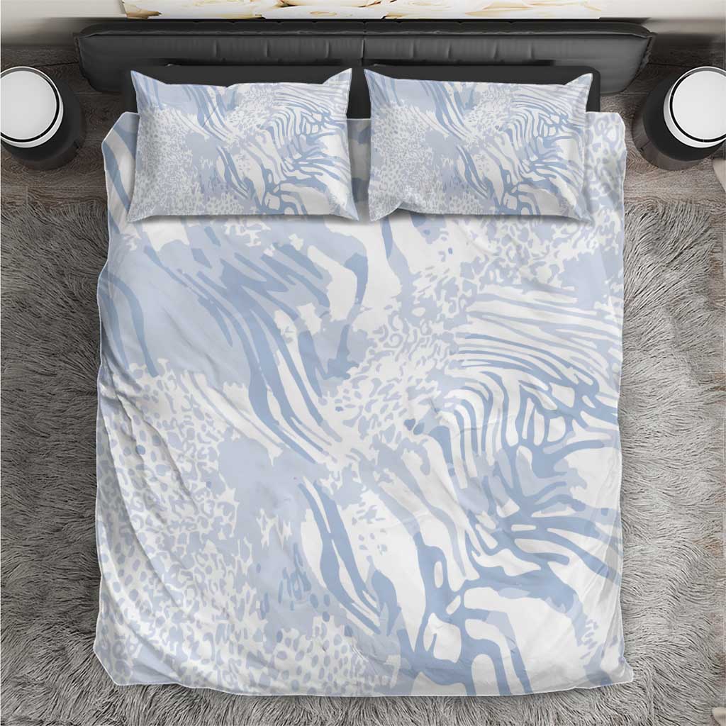 African Zebra Leopard Pattern Bedding Set Sky Savannah