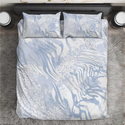 African Zebra Leopard Pattern Bedding Set Sky Savannah