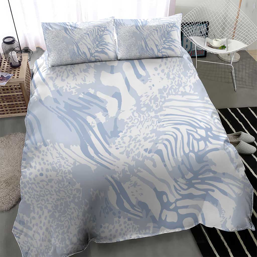 African Zebra Leopard Pattern Bedding Set Sky Savannah