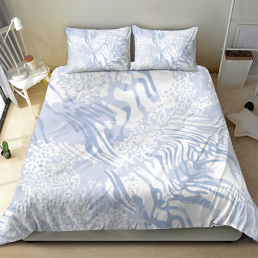 African Zebra Leopard Pattern Bedding Set Sky Savannah