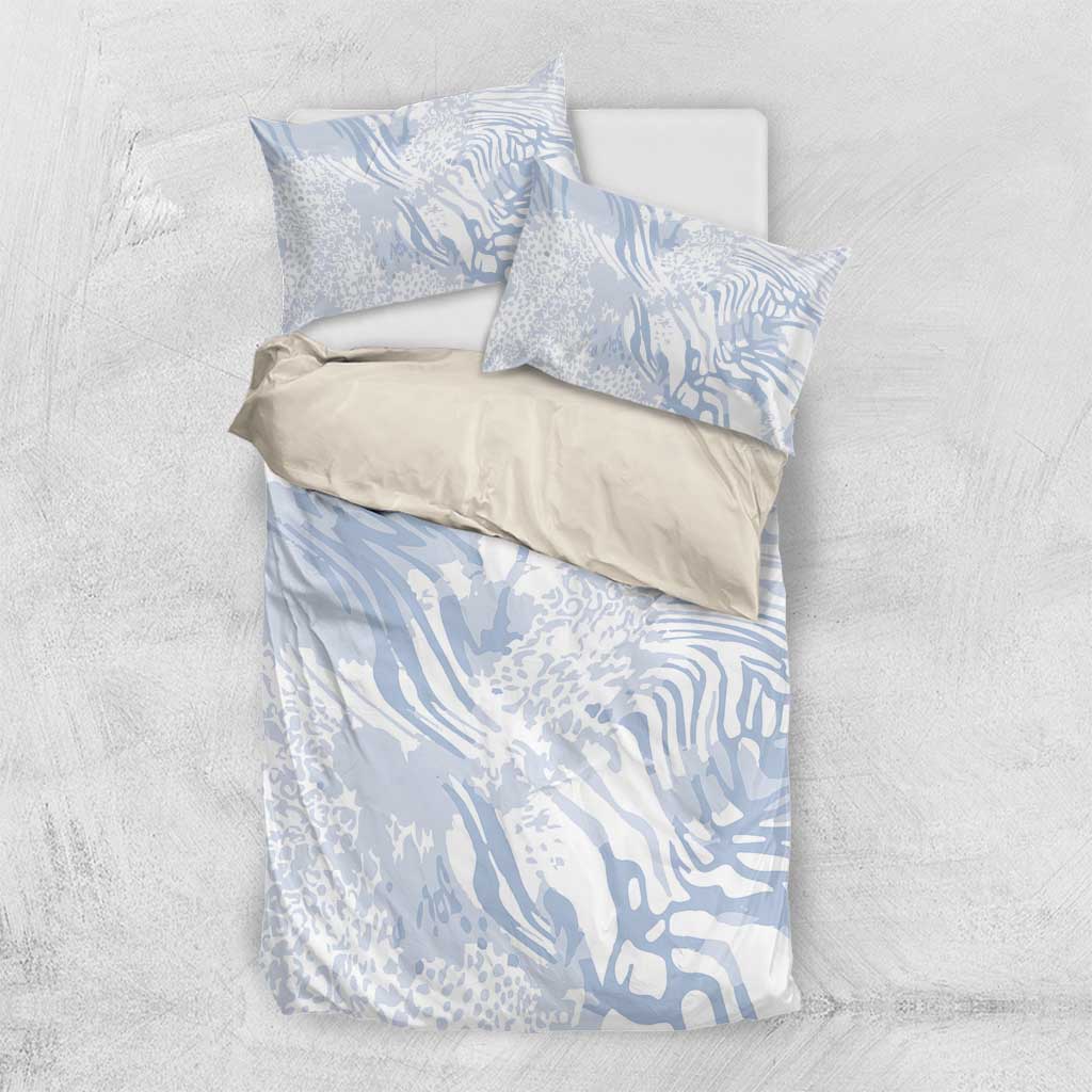 African Zebra Leopard Pattern Bedding Set Sky Savannah