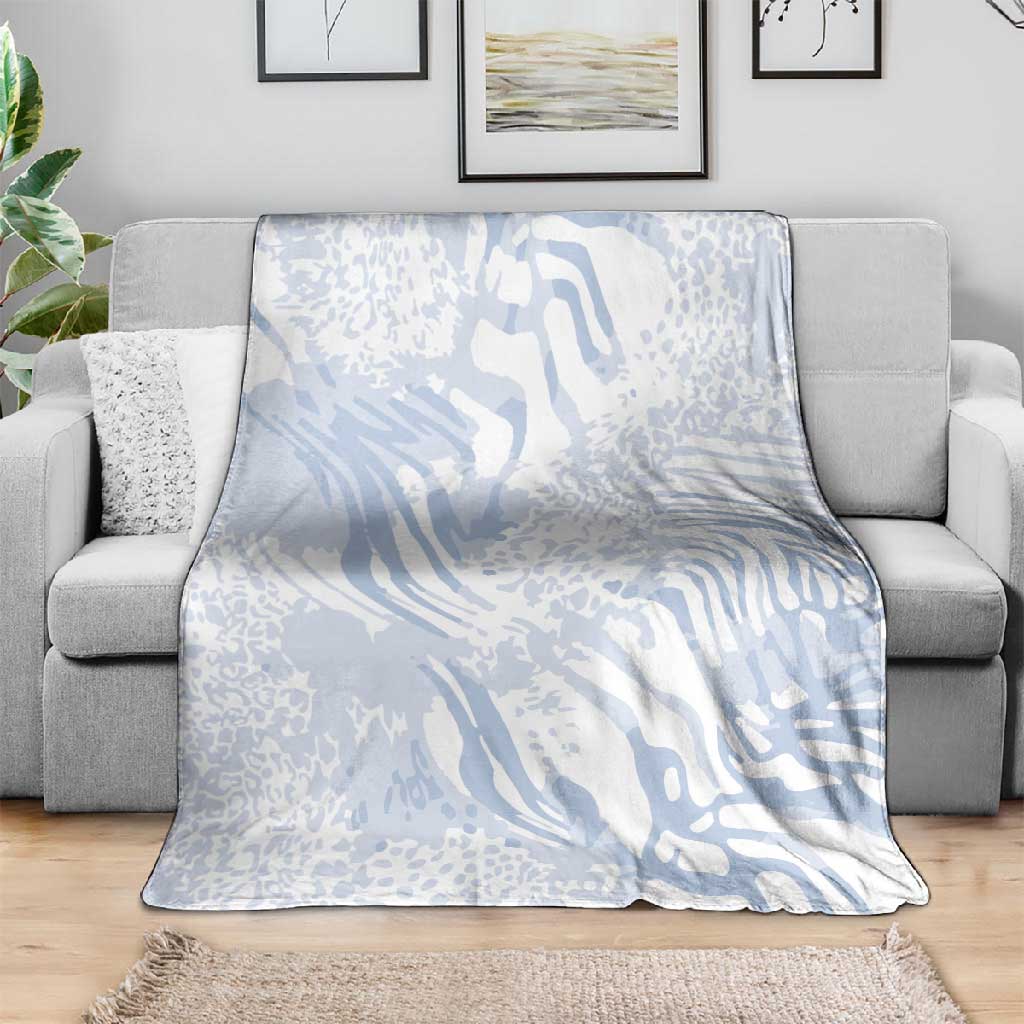 African Zebra Leopard Pattern Blanket Sky Savannah