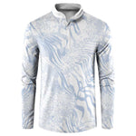 African Zebra Leopard Pattern Button Sweatshirt Sky Savannah