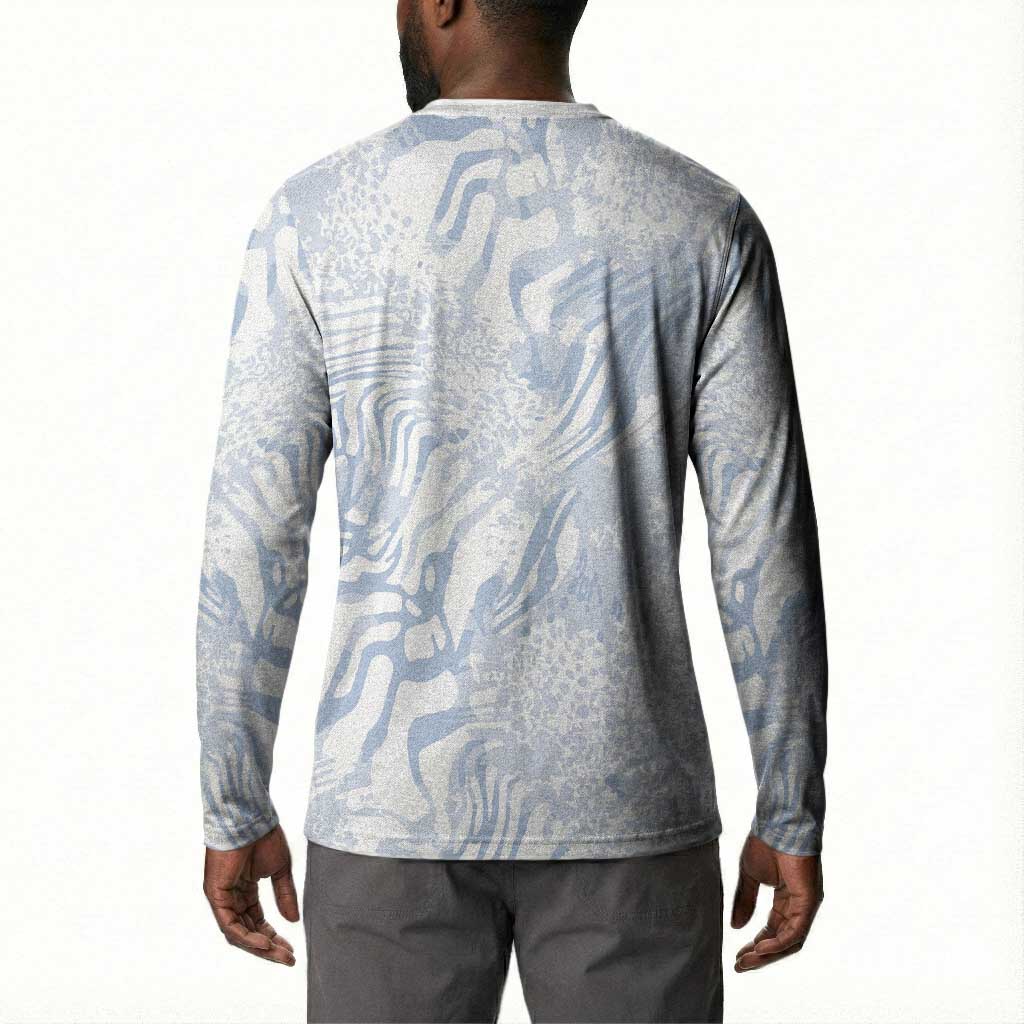 African Zebra Leopard Pattern Button Sweatshirt Sky Savannah