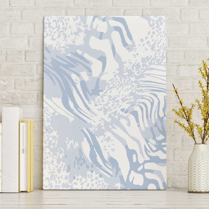 African Zebra Leopard Pattern Canvas Wall Art Sky Savannah