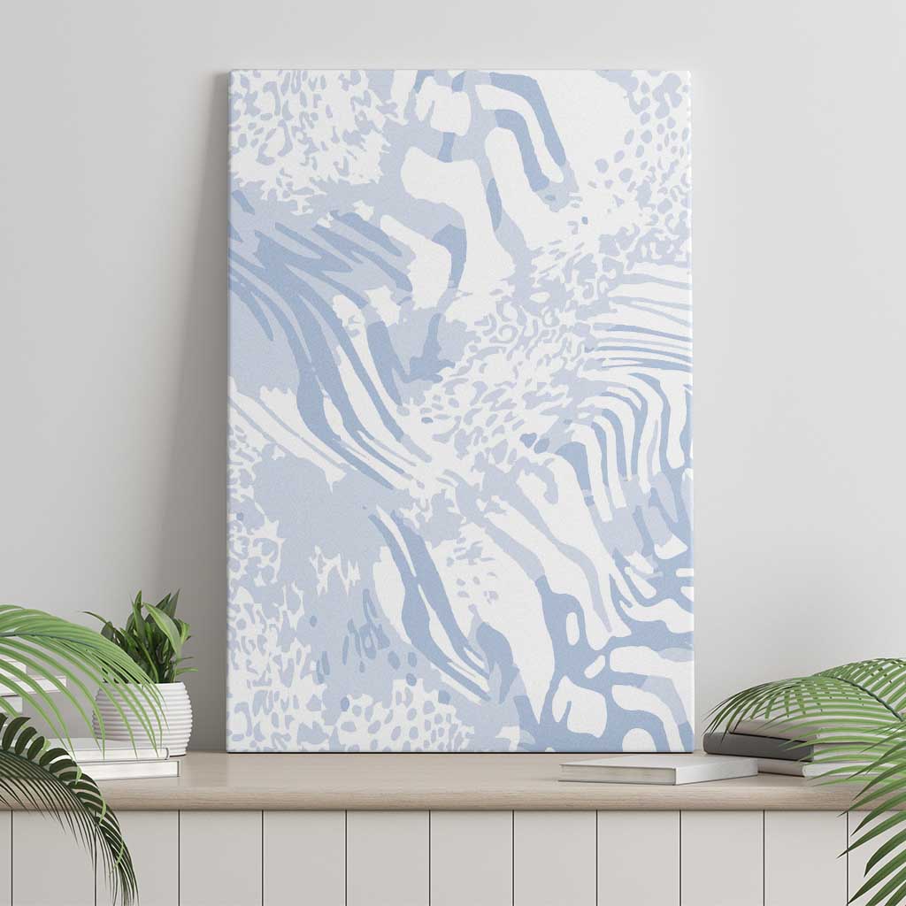 African Zebra Leopard Pattern Canvas Wall Art Sky Savannah