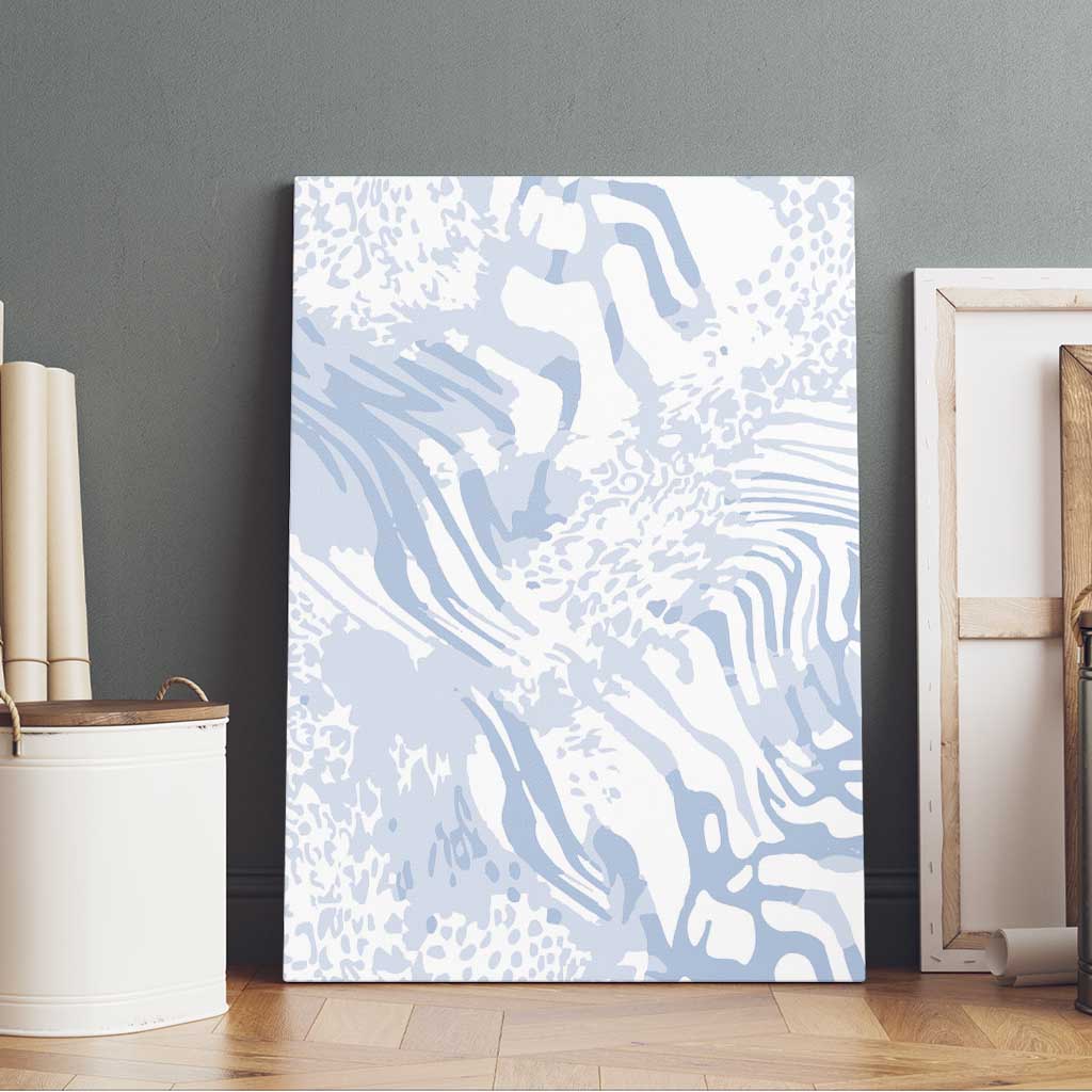 African Zebra Leopard Pattern Canvas Wall Art Sky Savannah