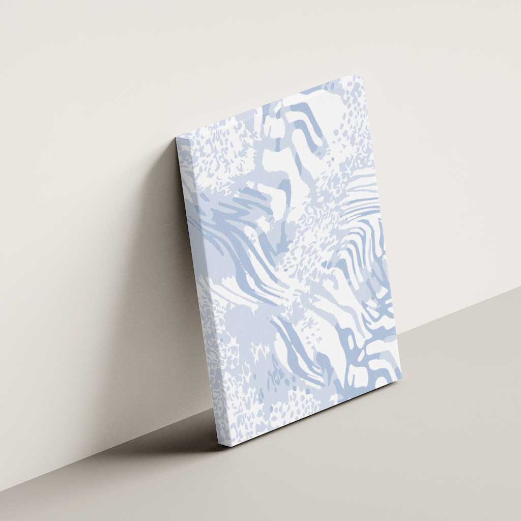 African Zebra Leopard Pattern Canvas Wall Art Sky Savannah