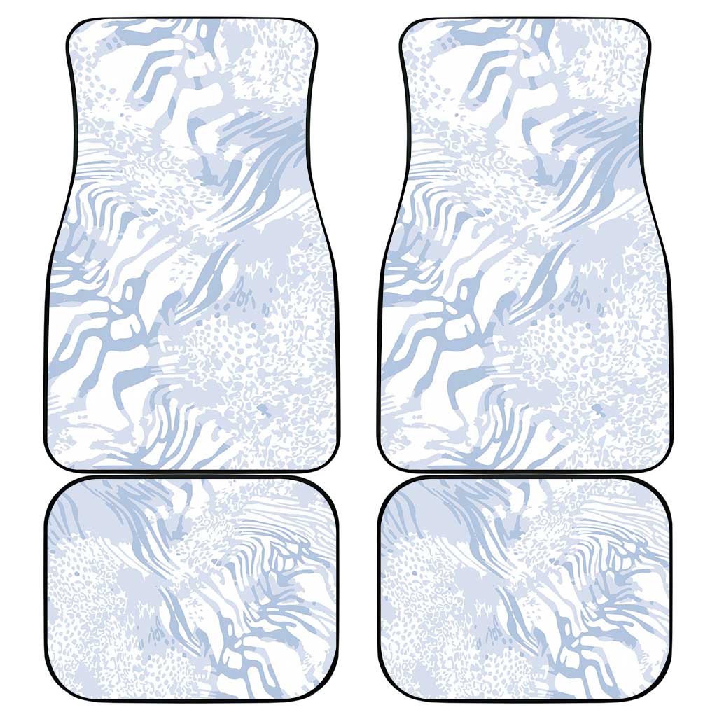 African Zebra Leopard Pattern Car Mats Sky Savannah
