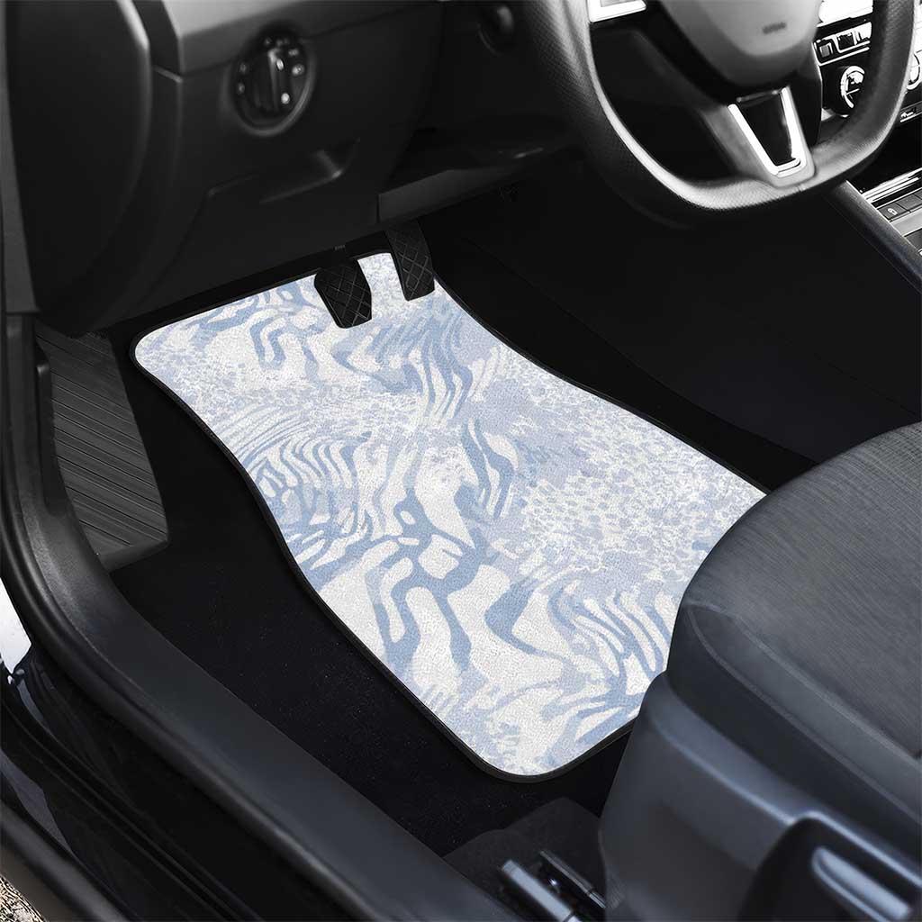 African Zebra Leopard Pattern Car Mats Sky Savannah