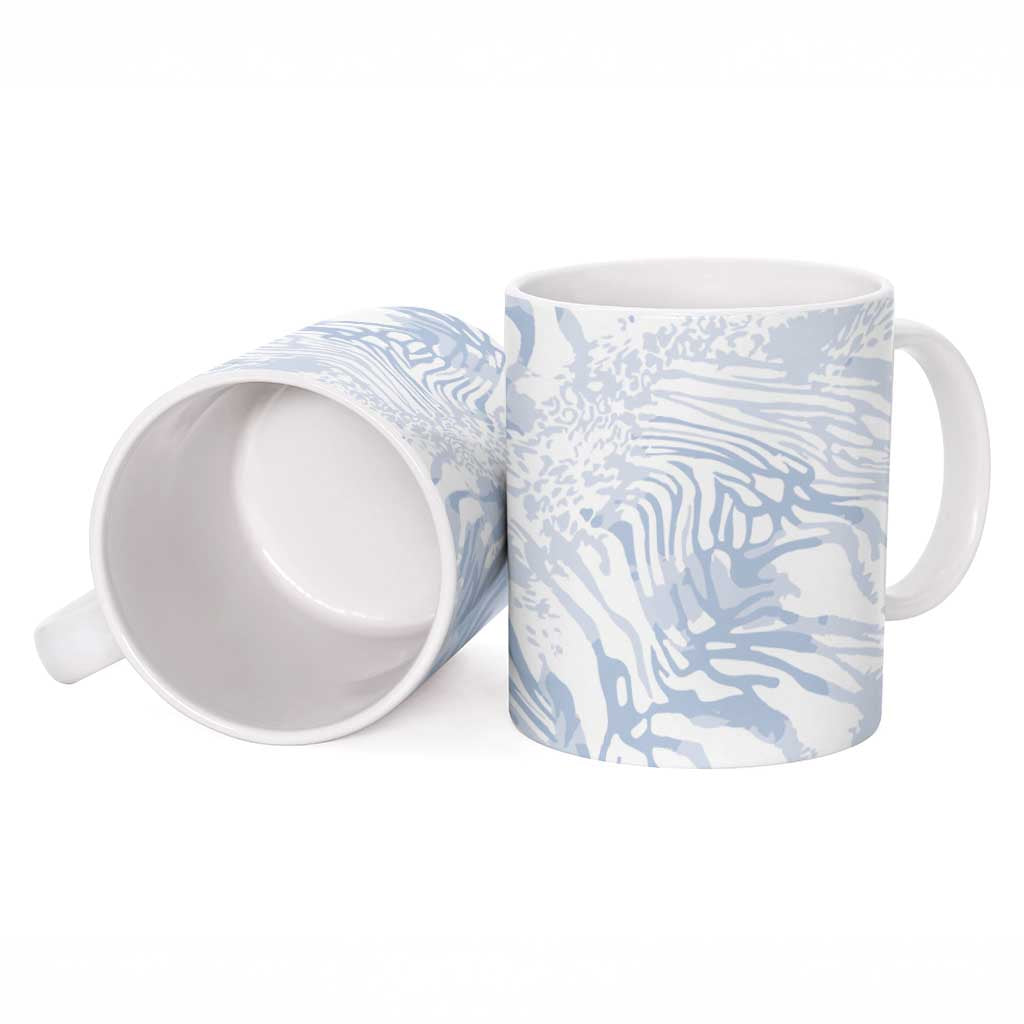 African Zebra Leopard Pattern Ceramic Mug Sky Savannah