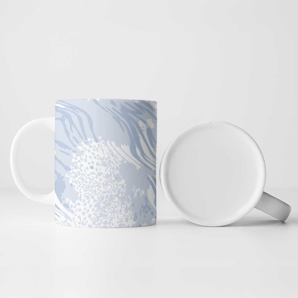 African Zebra Leopard Pattern Ceramic Mug Sky Savannah