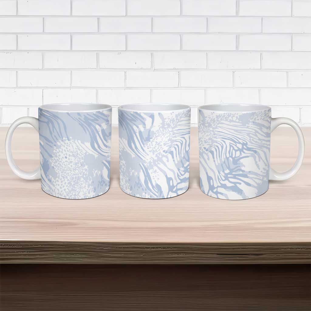 African Zebra Leopard Pattern Ceramic Mug Sky Savannah