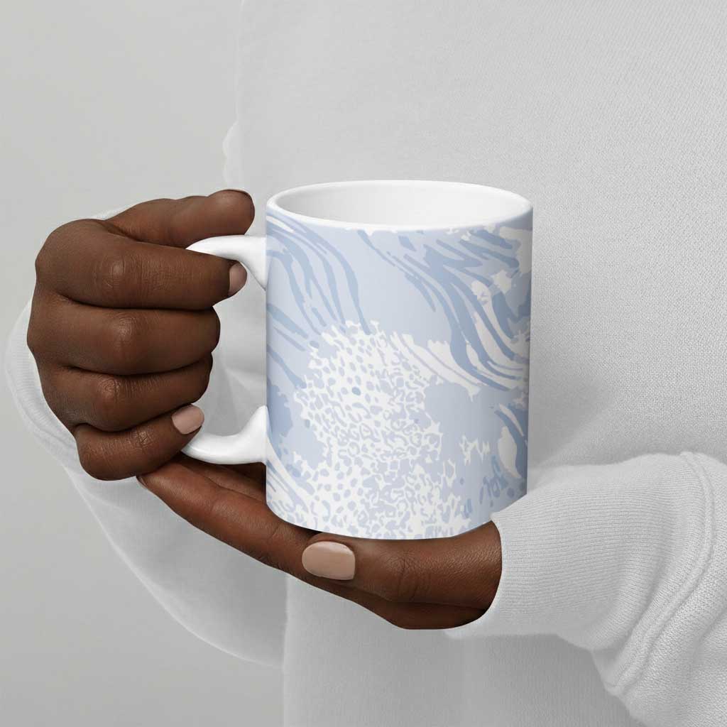 African Zebra Leopard Pattern Ceramic Mug Sky Savannah