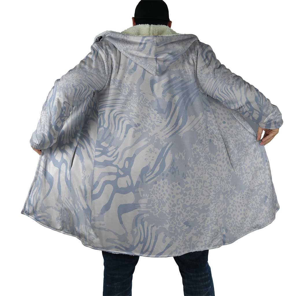 African Zebra Leopard Pattern Cloak Sky Savannah
