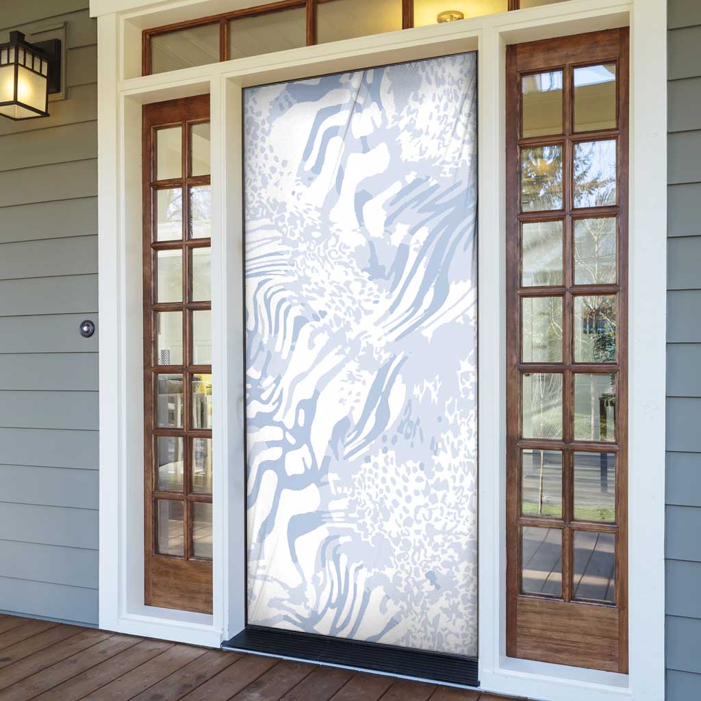 African Zebra Leopard Pattern Door Cover Sky Savannah