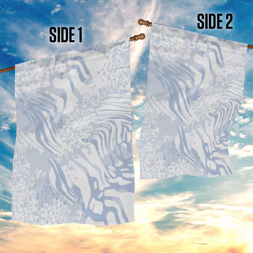 African Zebra Leopard Pattern Garden Flag Sky Savannah