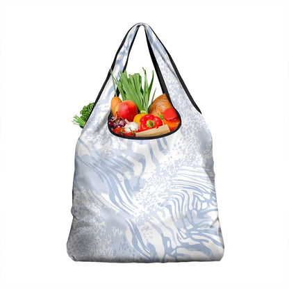 African Zebra Leopard Pattern Grocery Bag Sky Savannah