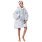 African Zebra Leopard Pattern Kid Wearable Blanket Hoodie Sky Savannah