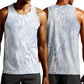 African Zebra Leopard Pattern Men Tank Top Sky Savannah