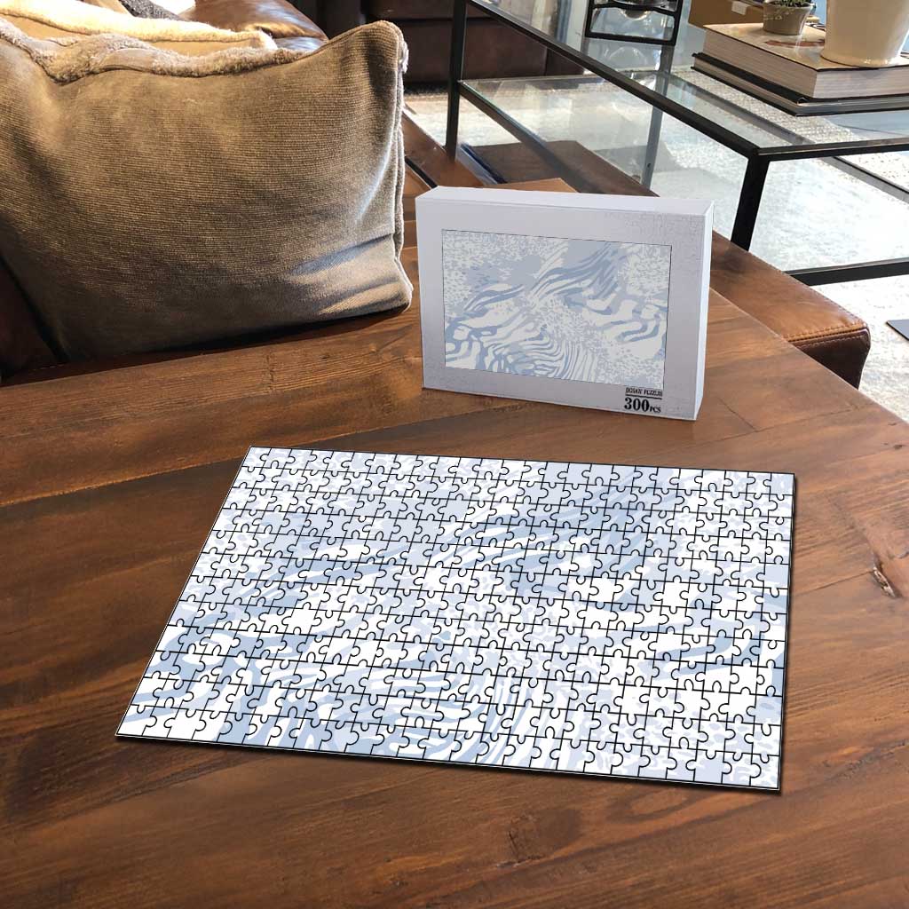 African Zebra Leopard Pattern Puzzle Sky Savannah