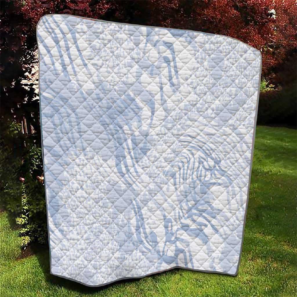 African Zebra Leopard Pattern Quilt Sky Savannah