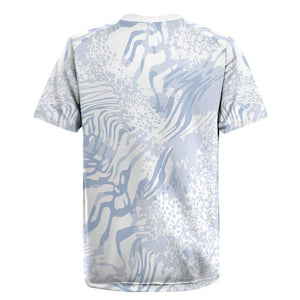 African Zebra Leopard Pattern Rugby Jersey Sky Savannah