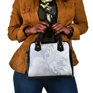 African Zebra Leopard Pattern Shoulder Handbag Sky Savannah