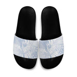 African Zebra Leopard Pattern Slide Sandals Sky Savannah
