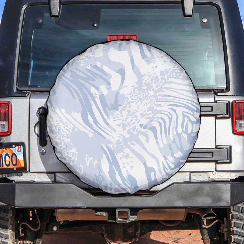 African Zebra Leopard Pattern Spare Tire Cover Sky Savannah
