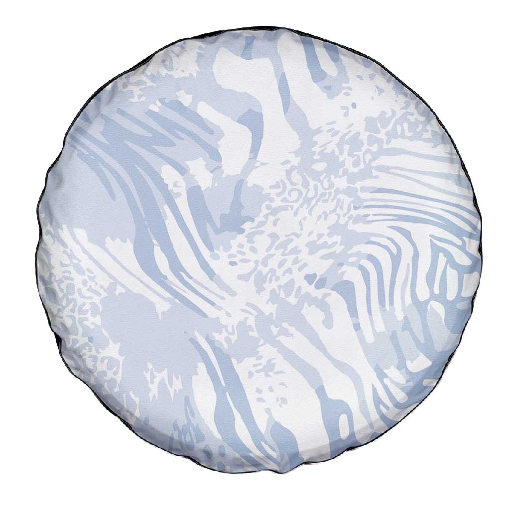 African Zebra Leopard Pattern Spare Tire Cover Sky Savannah