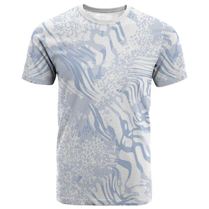 African Zebra Leopard Pattern T shirt Sky Savannah